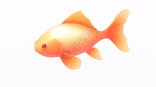 可爱的金鱼3D图标图片