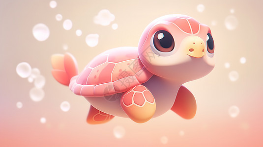 可爱小海龟3D图标图片