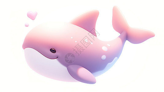 可爱鲸鱼3D图标图片