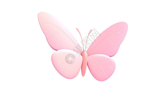 3D蝴蝶图标背景图片
