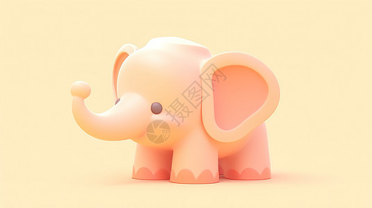可爱3D小象图标图片