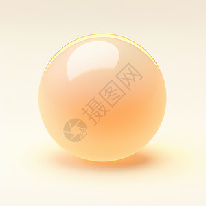 暖色调球形立体卡通香皂背景图片