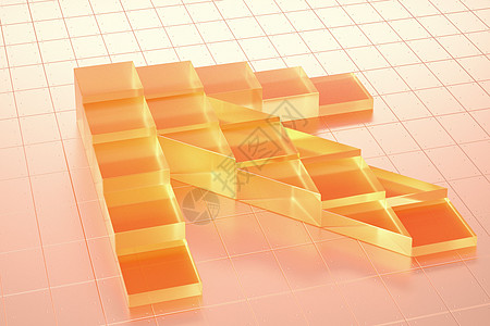 3D箭头金色商务箭头设计图片