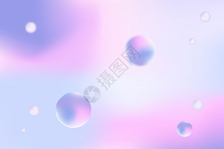 紫色渐变球体背景图片