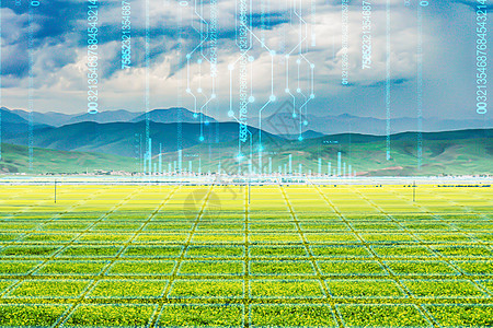 创意大气绿色科技农业背景图片