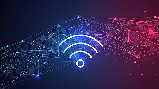 公安局标志WIFI商务标志插画