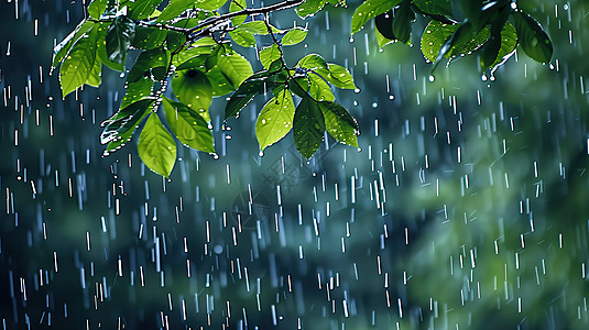 下雨天图片