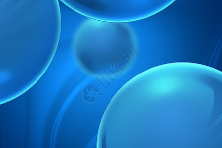 蓝色圆球大气创意科技背景背景图片