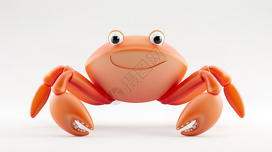 可爱螃蟹3D图标图片