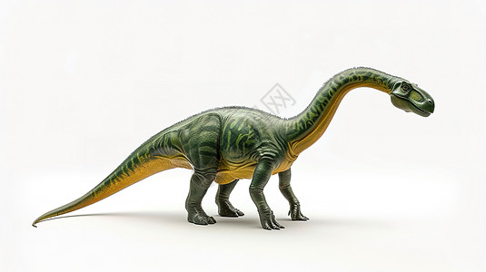 白色背景恐龙3D图标图片