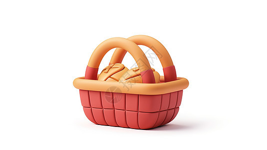 可爱的水果篮3D图标图片