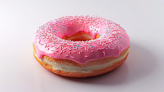 甜甜圈3D图片