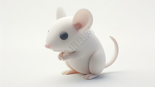 一只小老鼠3D图标图片