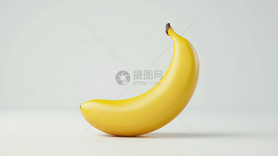 香蕉水果3D立体图标图片