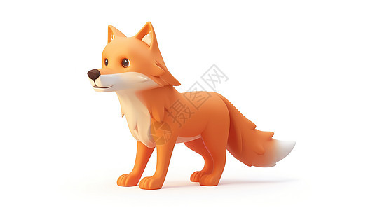 可爱的狐狸3D图标图片