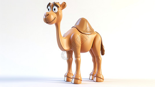 可爱的骆驼立体3D图标图片