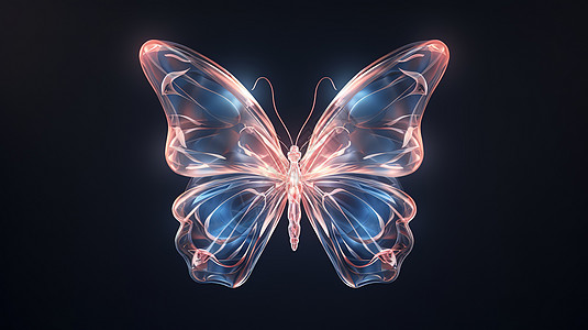 蝴蝶3D图标图片