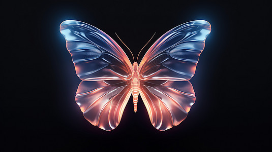 蝴蝶立体3D图标图片