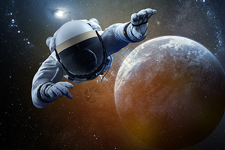月球地表宇航员航天飞行背景设计图片