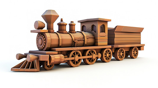 立体火车3D图标图片