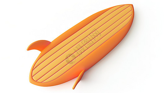 立体冲浪板3D图标背景图片