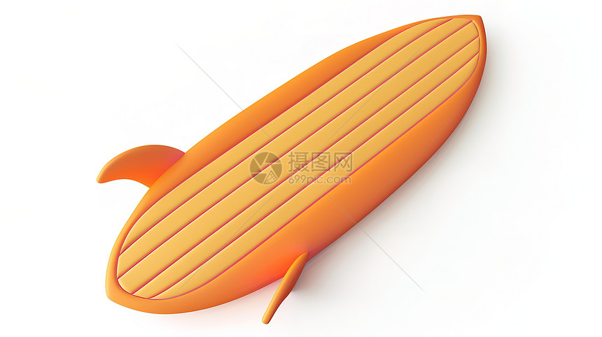 立体冲浪板3D图标图片