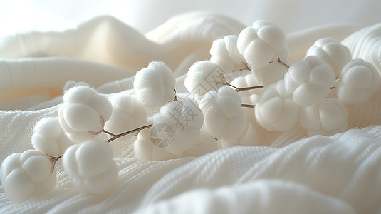 棉花和布料棉制品图片
