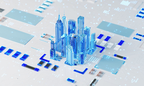 3D科技城市场景图片
