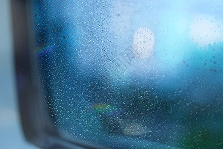 窗外雨滴背景图片