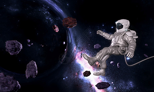 3D宇航员场景图片