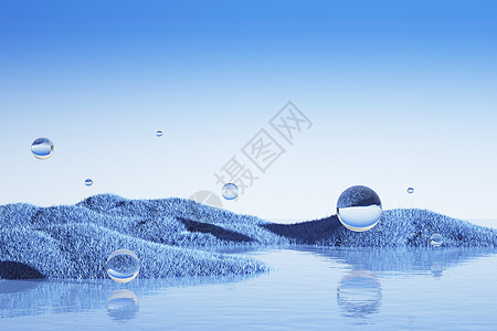 抽象创意水面场景图片