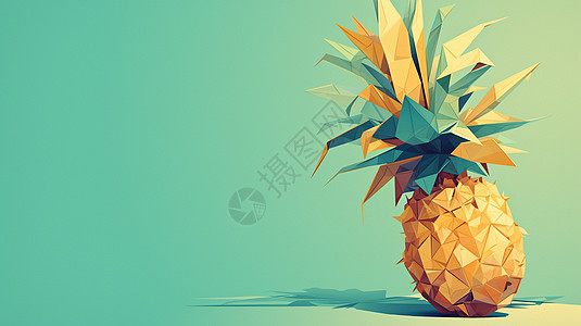 折纸卡通菠萝创意水果图片
