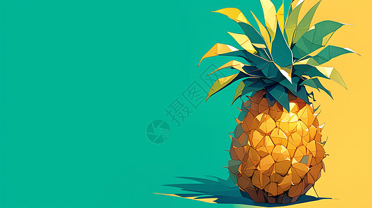 折纸菠萝水果图片