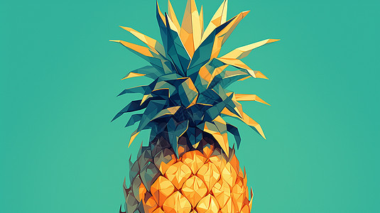 有创意的折纸卡通菠萝图片
