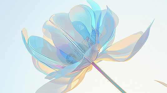 抽象梦幻彩色唯美的花朵图片