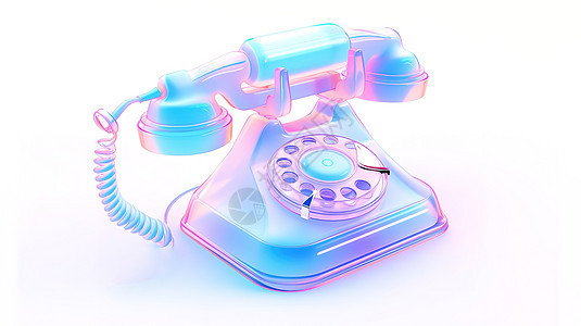 复古电话座机3D图标图片