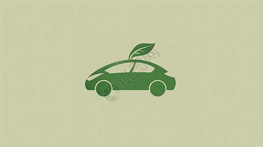绿色新能源汽车图标图片