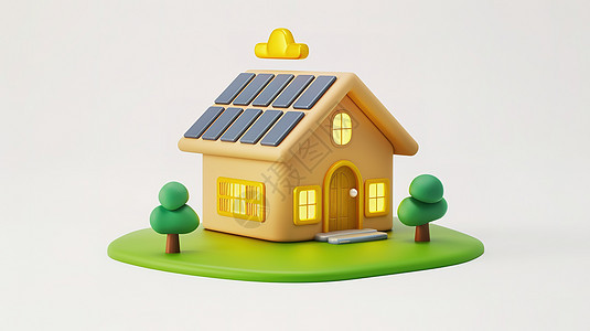 太阳能发电板图标图片