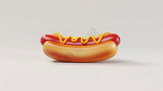 热狗3D图片