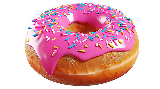 甜甜圈3D图标图片