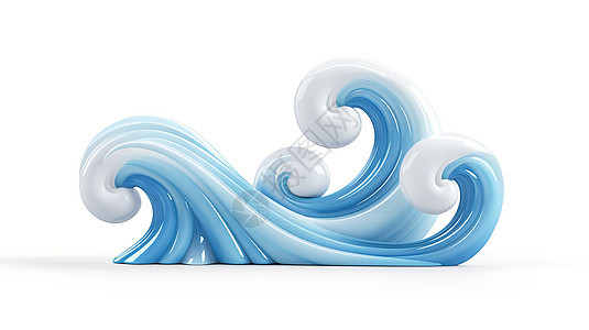 海浪3D图标图片