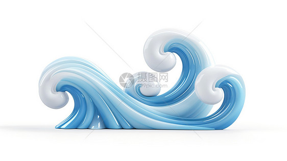 海浪3D图标图片