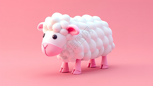 小绵羊3D图标图片
