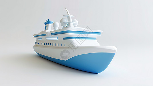 3D轮船图标图片