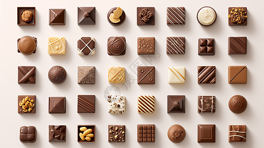 各种造型美味的巧克力图片