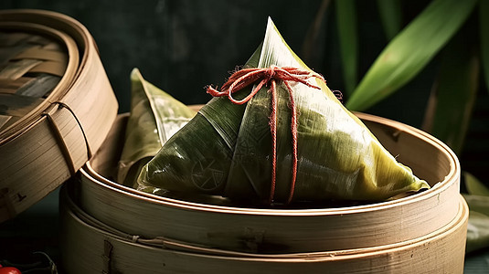 美味的粽子美食摄影图片
