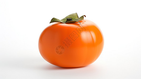 一个柿子图片