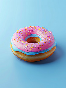 甜甜圈图标3D图片