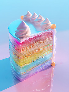 可爱小蛋糕3D风图片