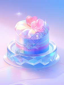 小蛋糕卡通3D图片